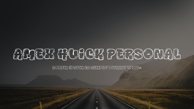 AMEX HUICK personal Font