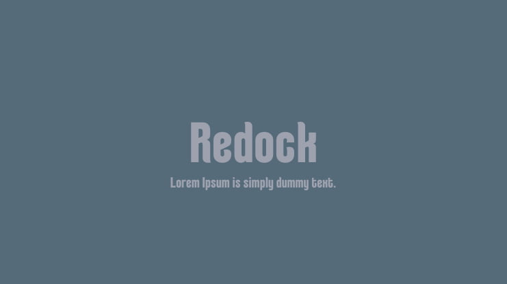 Redock Font