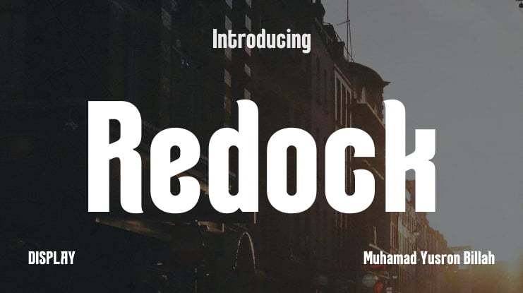 Redock Font