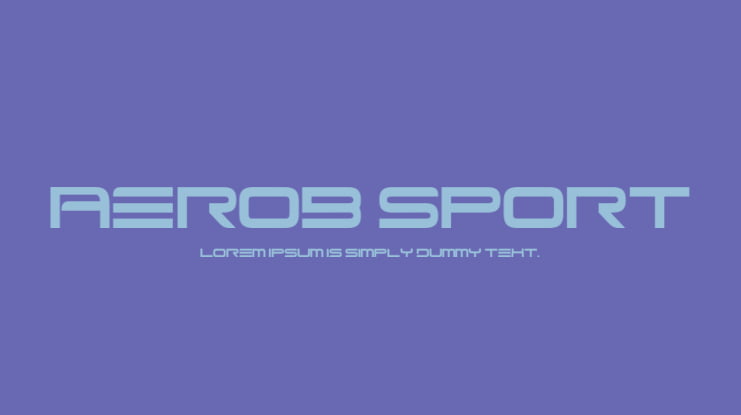 Aerob Sport Font