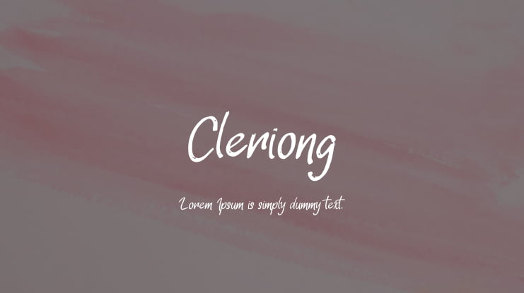 Cleriong Font