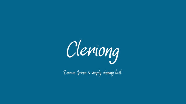 Cleriong Font