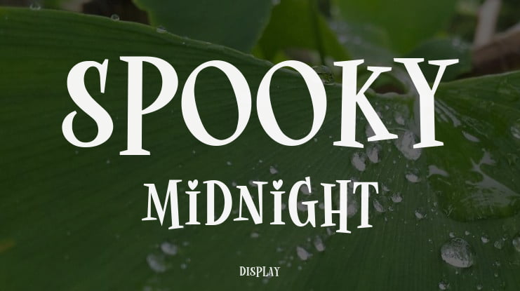 Spooky Midnight Font