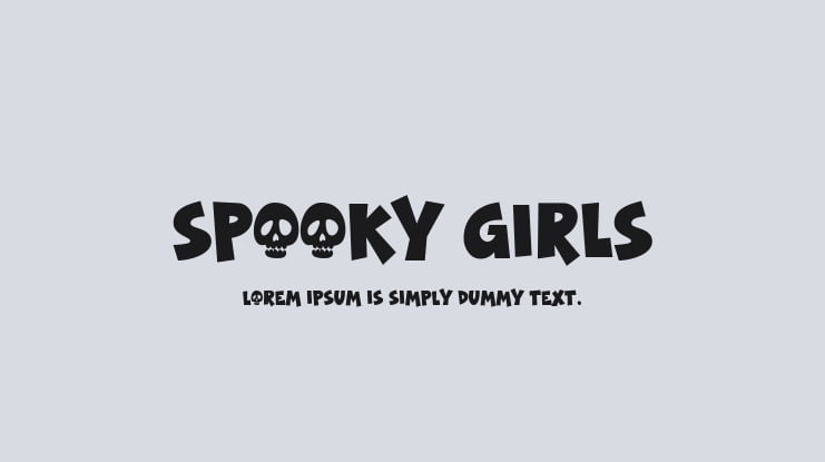 Spooky Girls Font