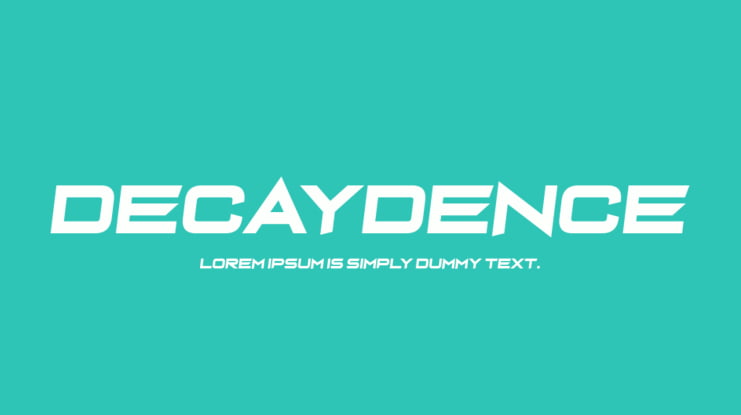 Decaydence Font Family