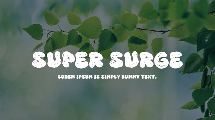 Super Surge Font