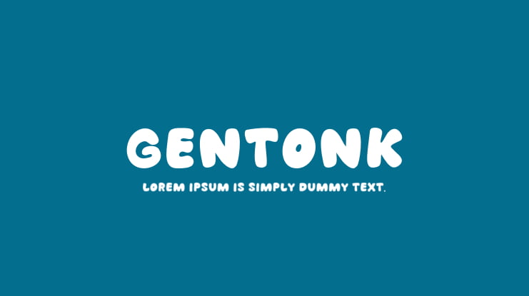 Gentonk Font