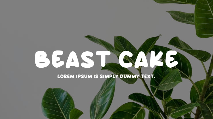 Beast Cake Font