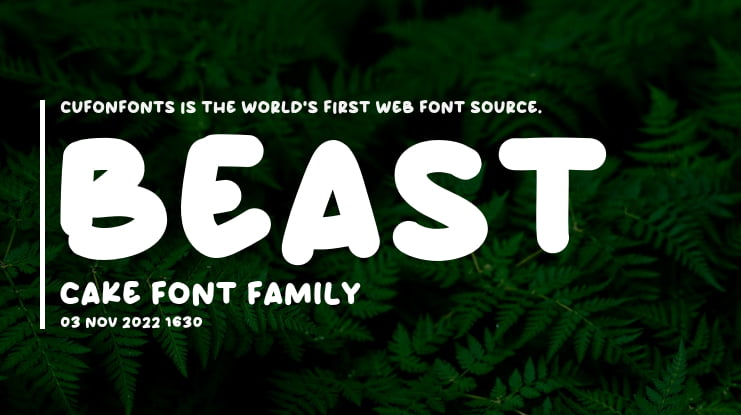 Beast Cake Font