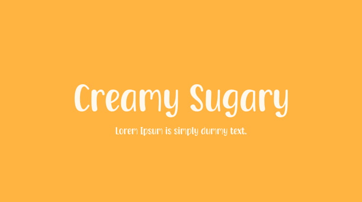 Creamy Sugary Font