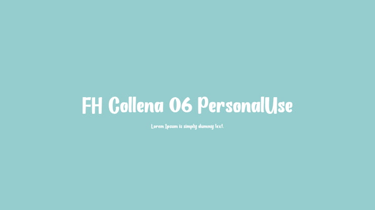 FH Collena 06 PersonalUse Font Family