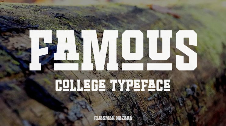 Famous College Font Family