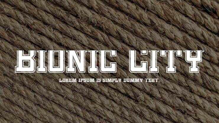 Bionic City Font