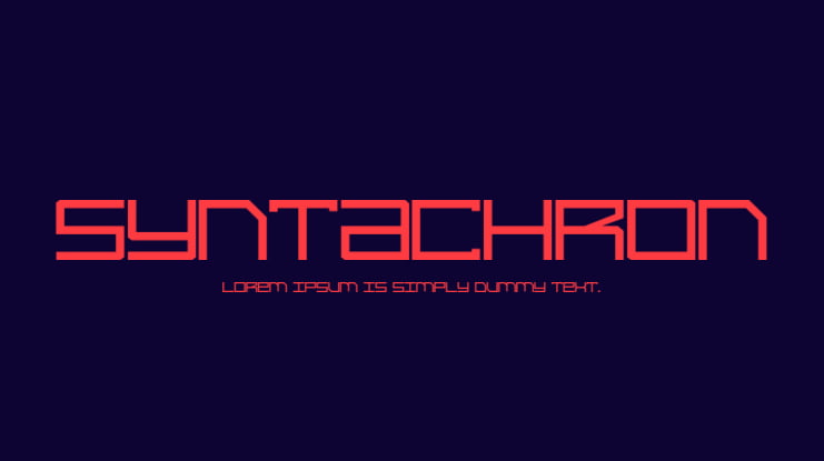 Syntachron Font Family