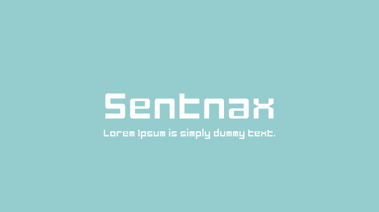 Sentnax Font