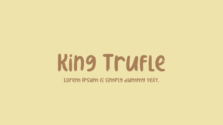 King Trufle Font