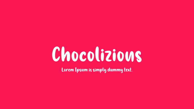 Chocolizious Font