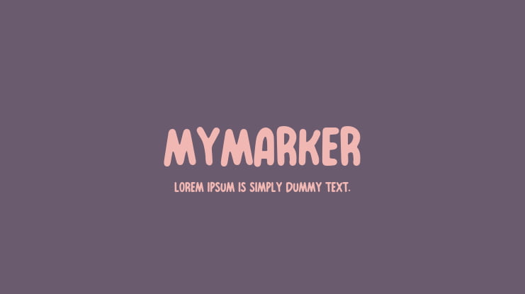 MyMarker Font