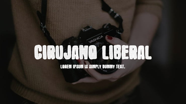 Cirujano Liberal Font