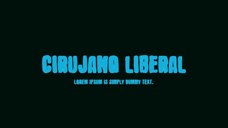 Cirujano Liberal Font