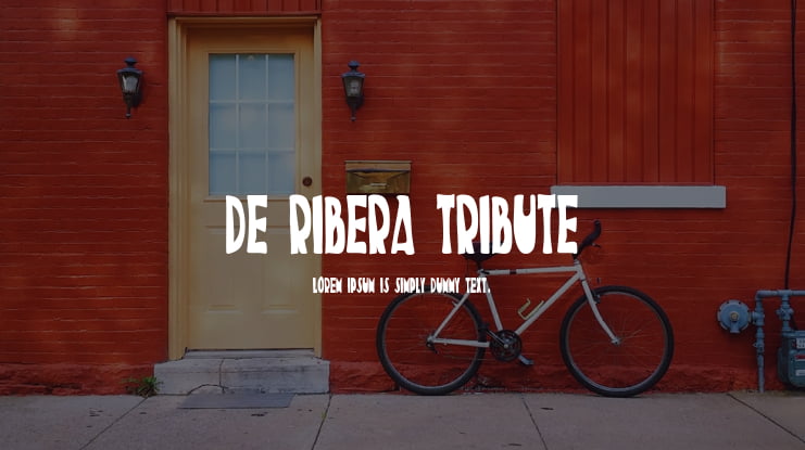 De Ribera Tribute Font