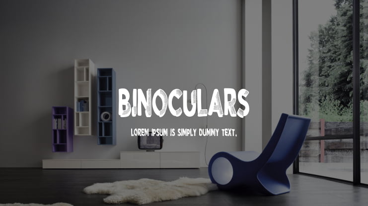 Binoculars Font