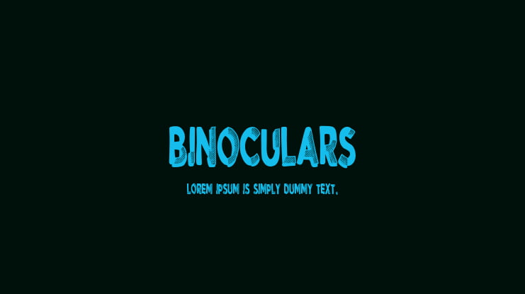 Binoculars Font