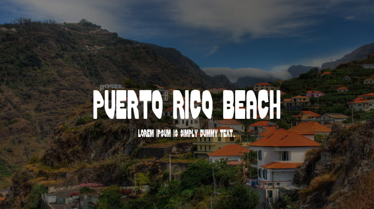 Puerto Rico Beach Font