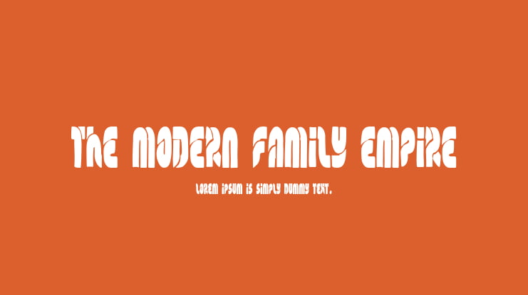 The Modern Family Empire Font