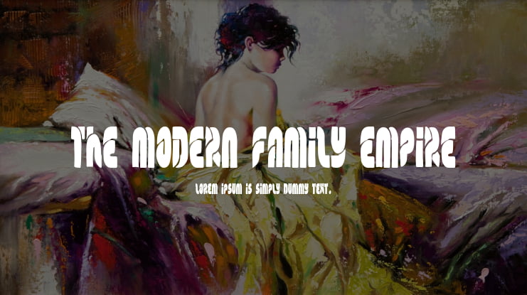 The Modern Family Empire Font