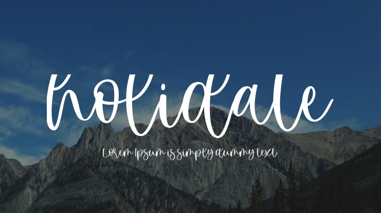 holidate Font