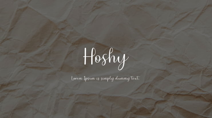 Hoshy Font