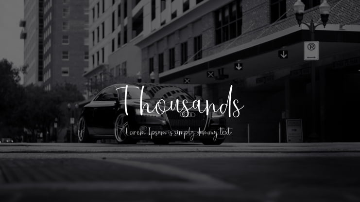 Thousands Font