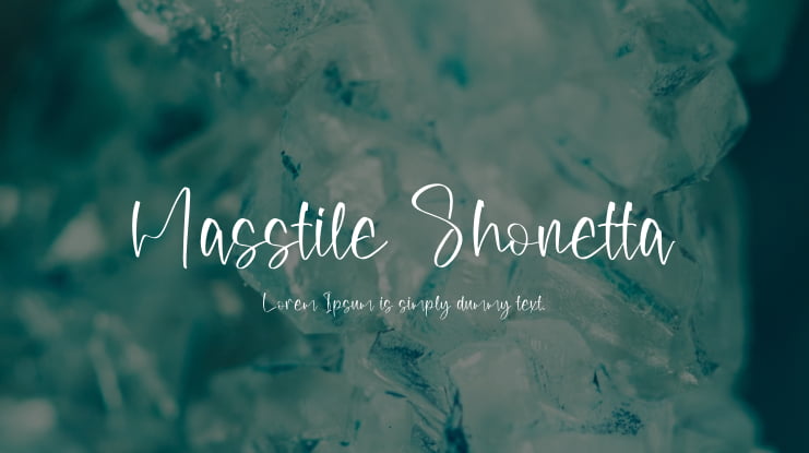 Masstile Shonetta Font