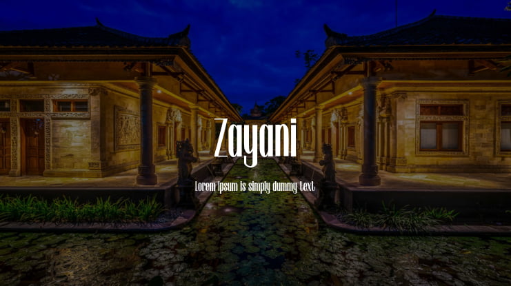 Zayani Font