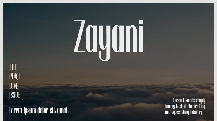 Zayani Font