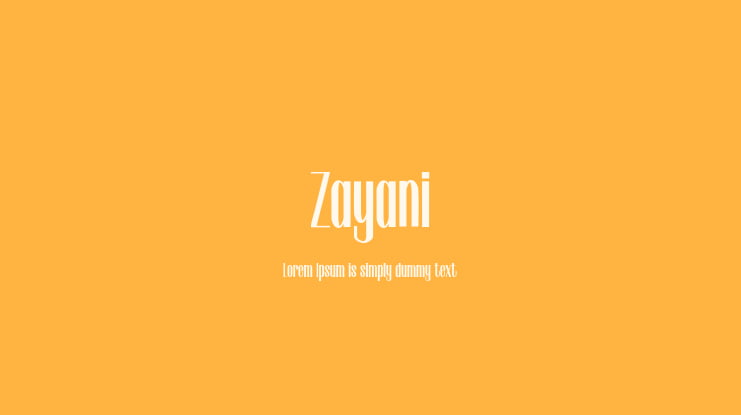 Zayani Font