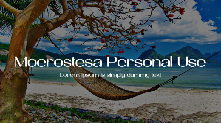 Moerostesa Personal Use Font