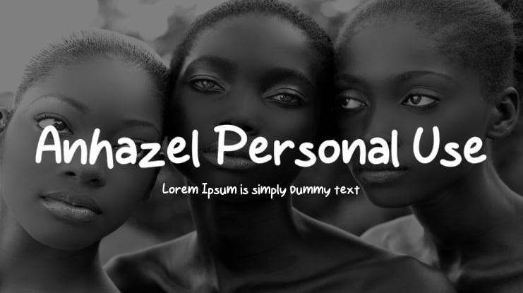 Anhazel Personal Use Font