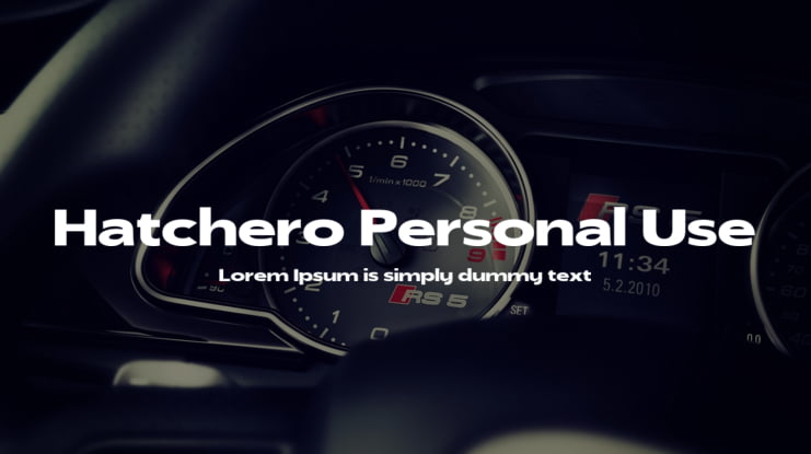 Hatchero Personal Use Font