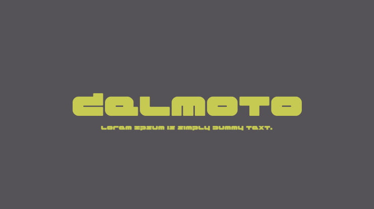 Delmoto Font Family