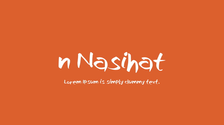 n Nasihat Font