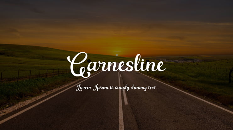 Garnesline Font