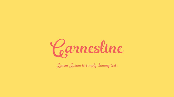 Garnesline Font