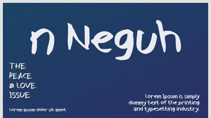 n Neguh Font