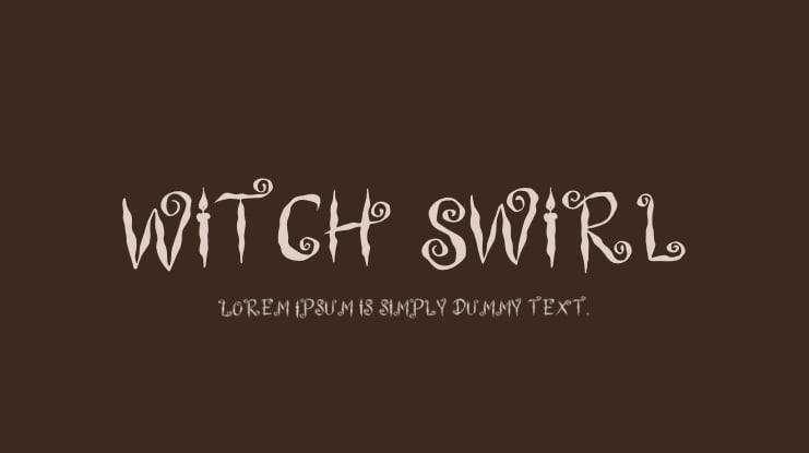 Witch Swirl Font