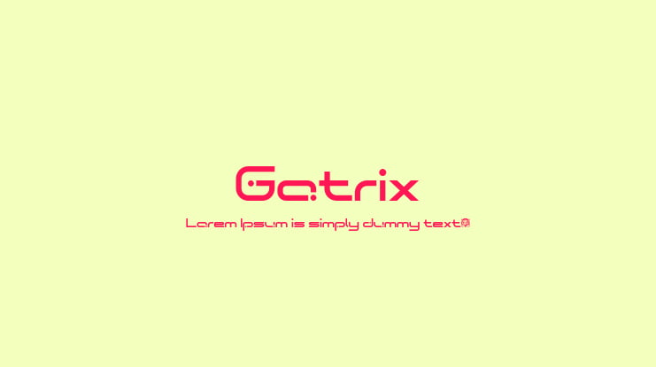 Gotrix Font Family