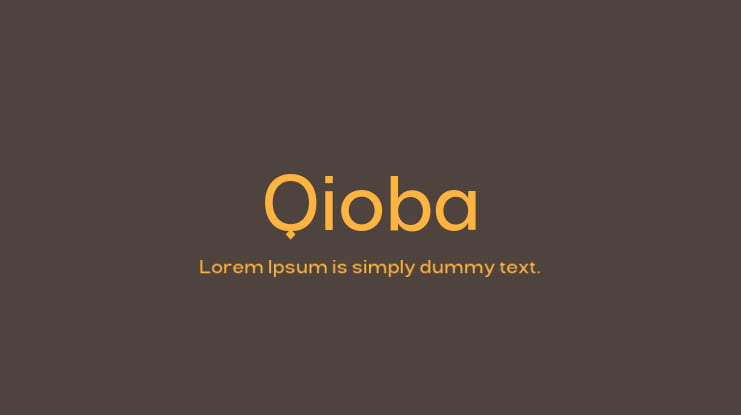 Qioba Font Family