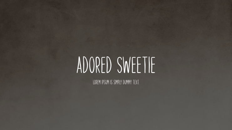 Adored Sweetie Font