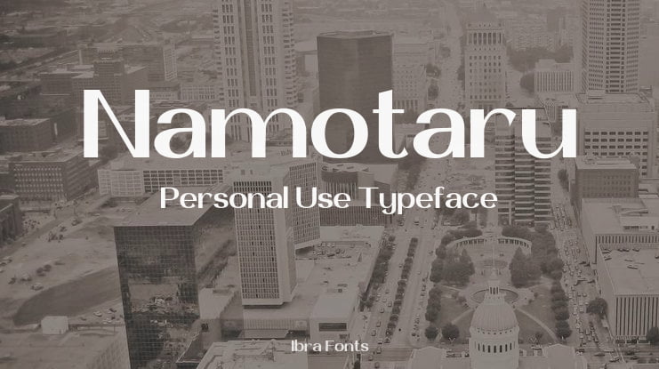 Namotaru Personal Use Font